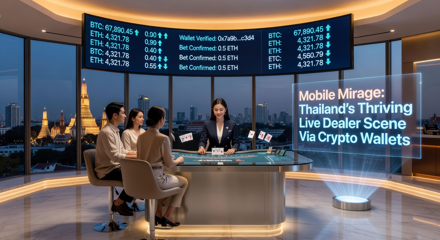 Close-up of a crypto wallet app on a mobile device, showing a live dealer deposit confirmation amid glowing blockchain transactions