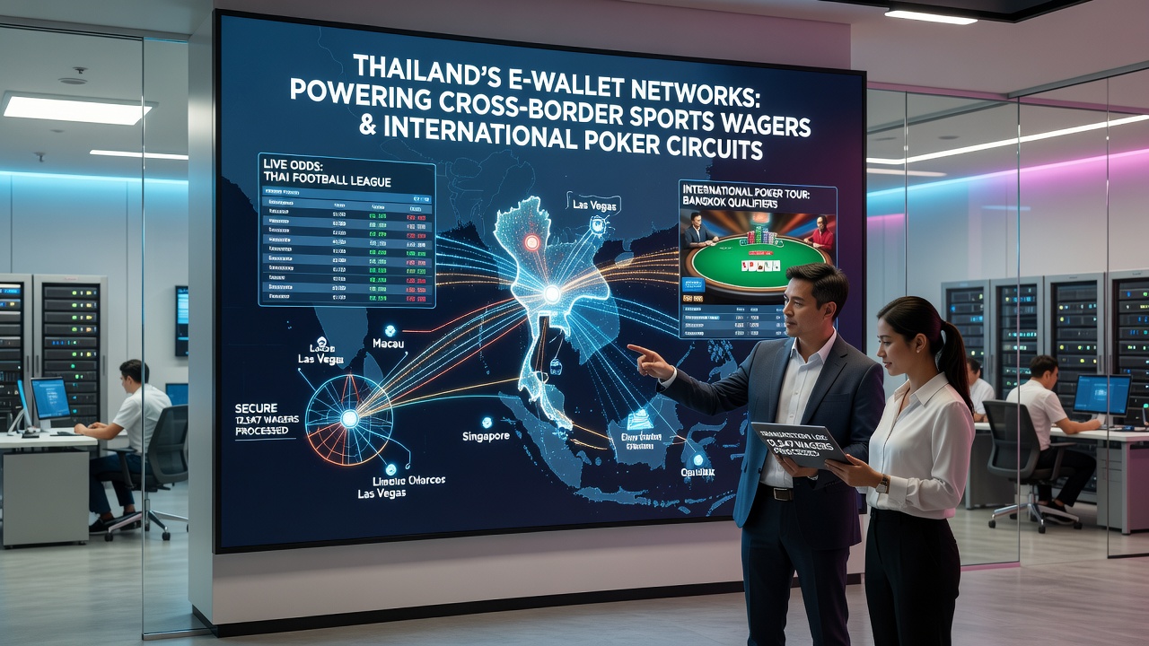 Players engaging with international poker platforms through Thailand e-wallet systems